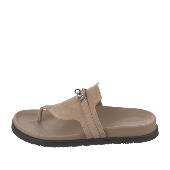 Hermès Kelly Empire Suede Slides Size 41 - Picture 2 of 10